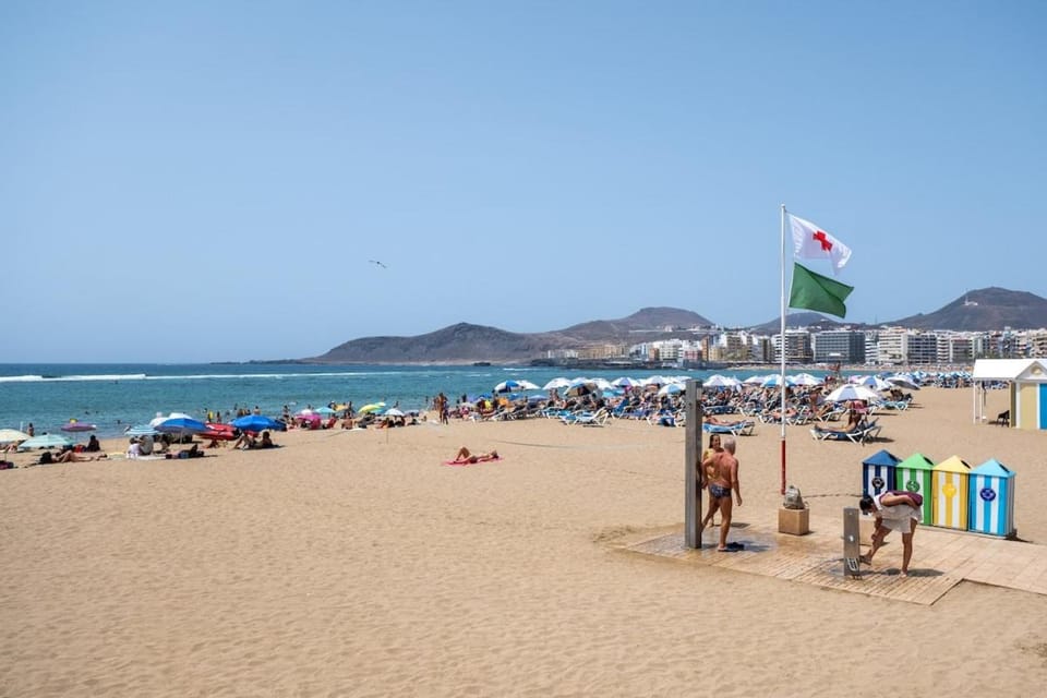 Natural landscape, Beach, Mountain view