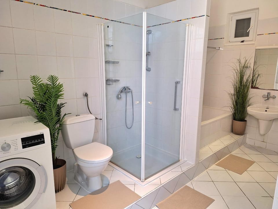 Shower, Toilet, Bathroom, washing machine