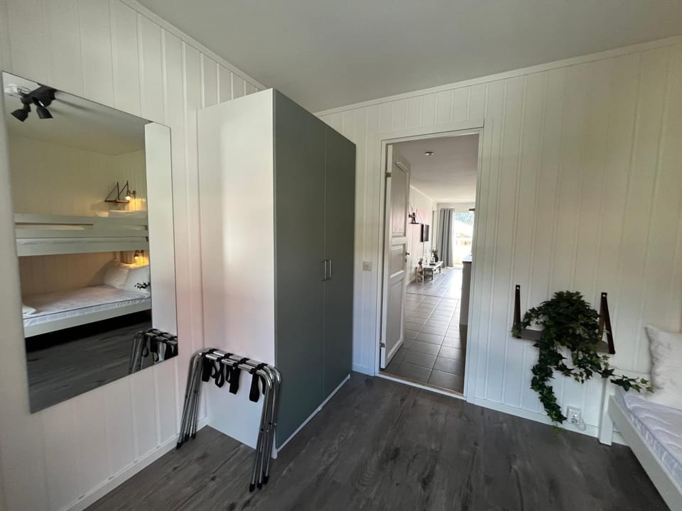 Bedroom, bunk bed, wardrobe