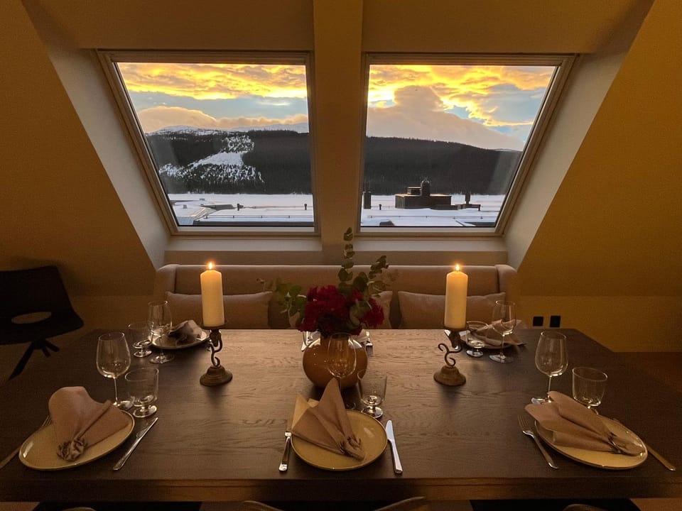 View (from property/room), Sunset, kitchen