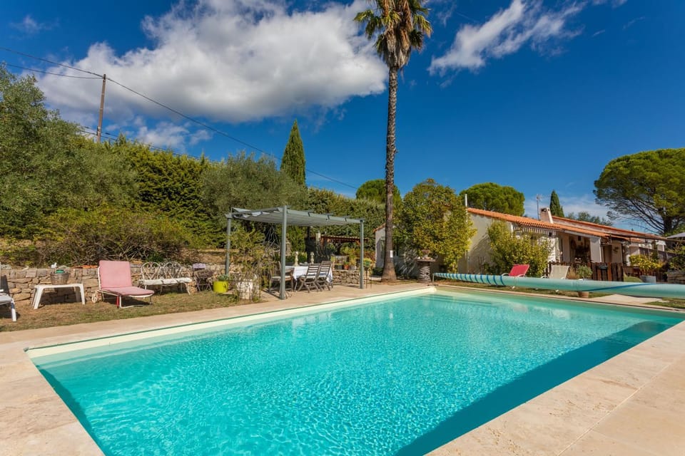 Property building, Living room, Swimming pool