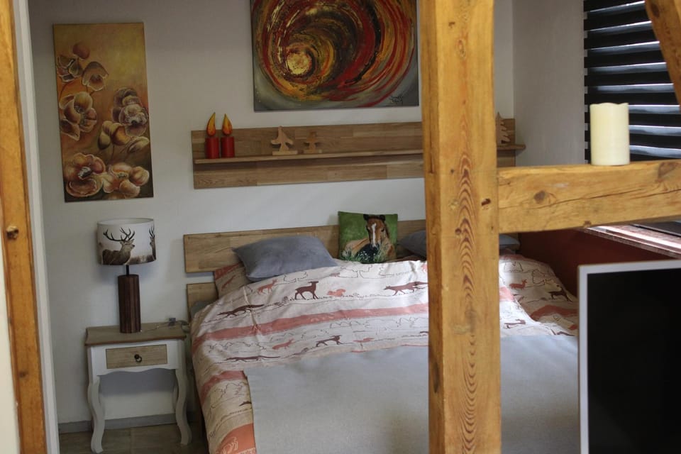 Property building, Living room, Bedroom