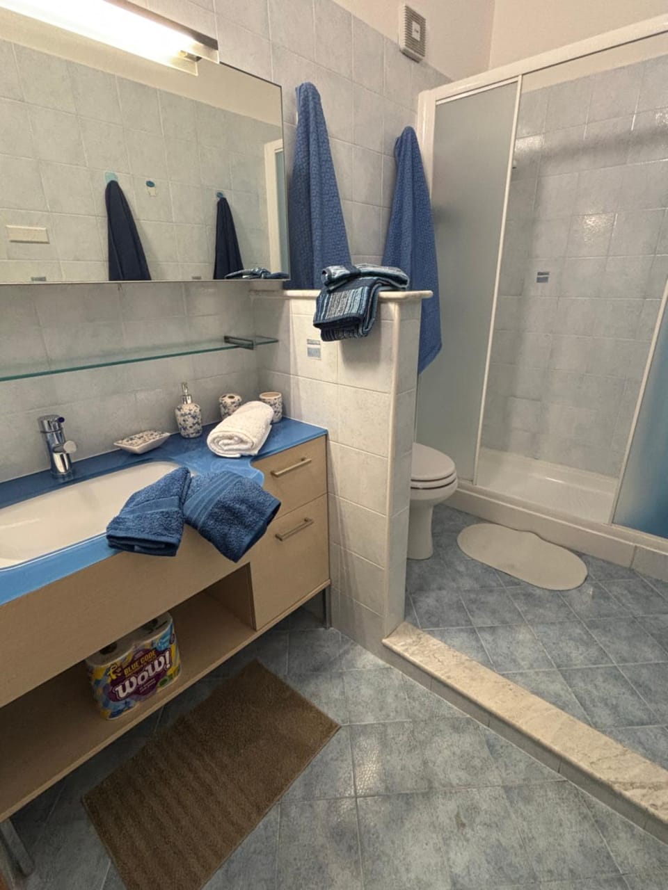 Toilet, Bathroom, towels