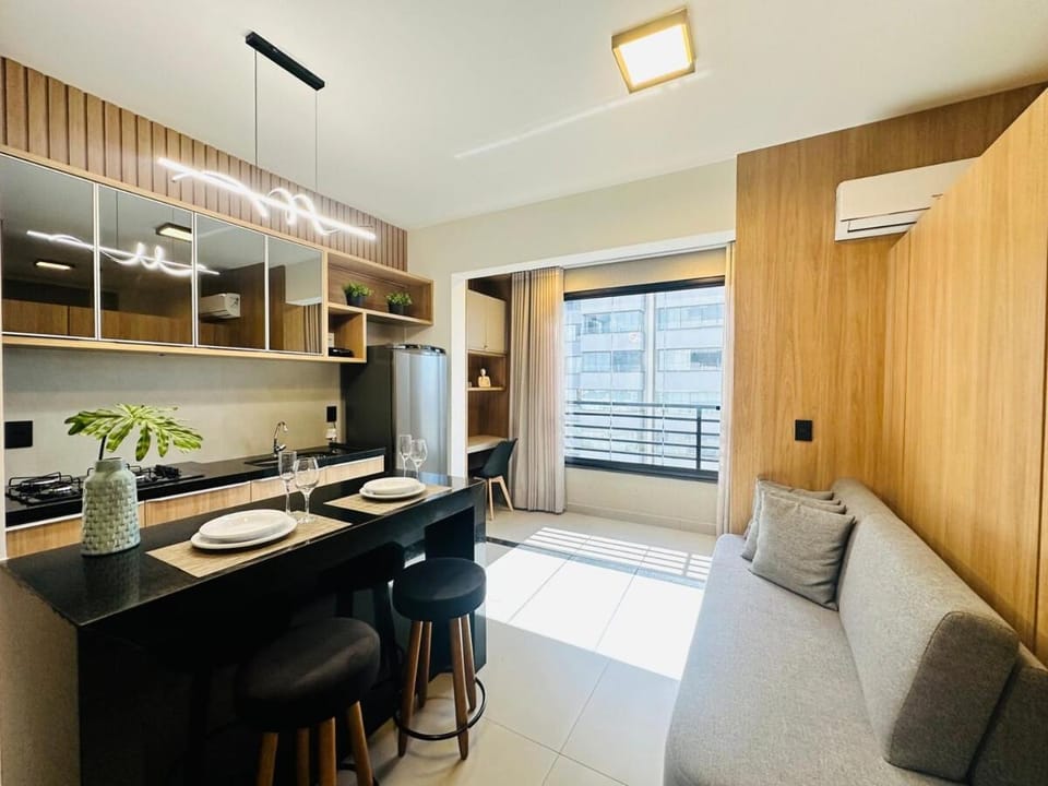 Kitchen or kitchenette, Living room, Dining area