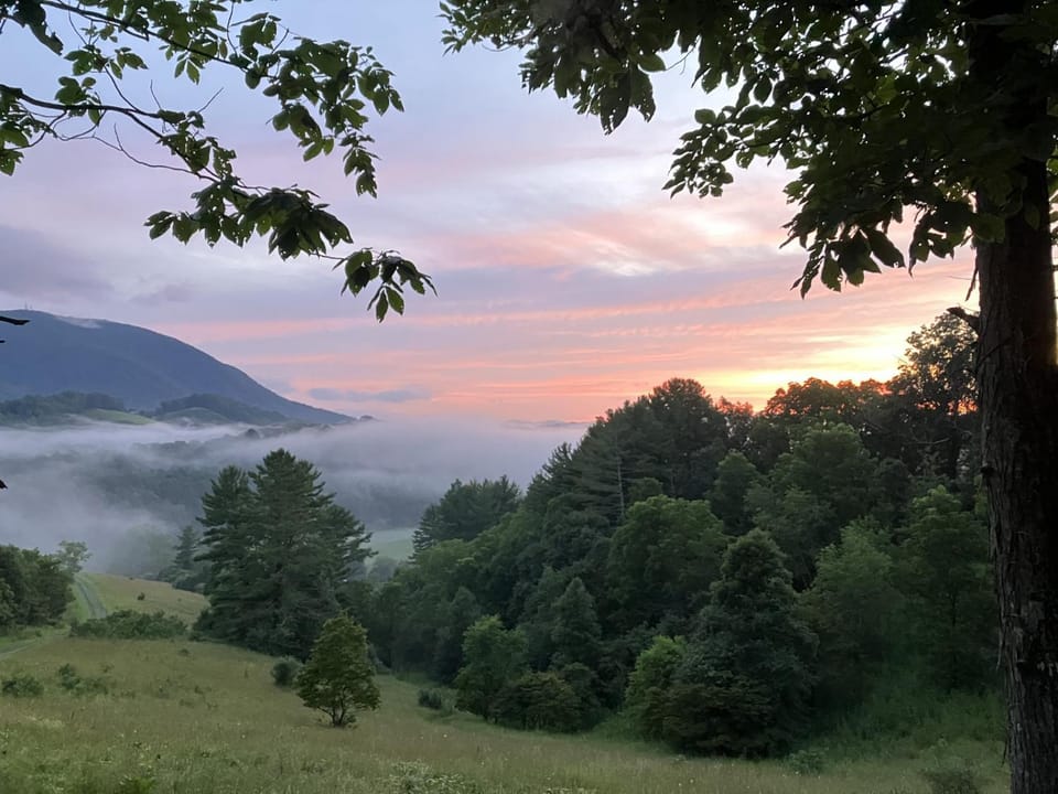 Mountain Top Cabin! Hot tub, Fireplace, Dog Friendly Cabin in Ashe County