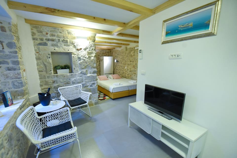 Bed, View (from property/room), Living room, Bedroom