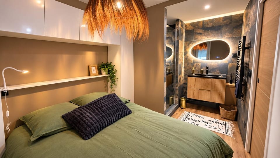 L' instant Bohème T2 1 chambre clim , piscine , parking wifi Apartment in Balaruc-les-Bains