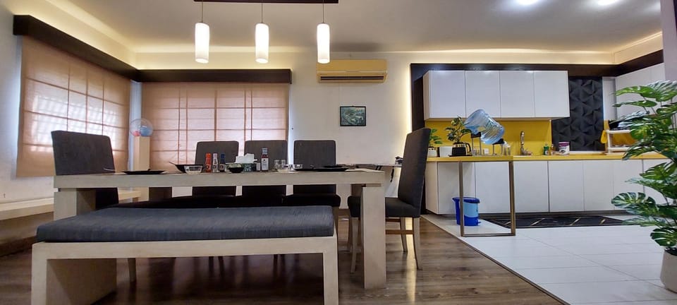 Dining area, air conditioner