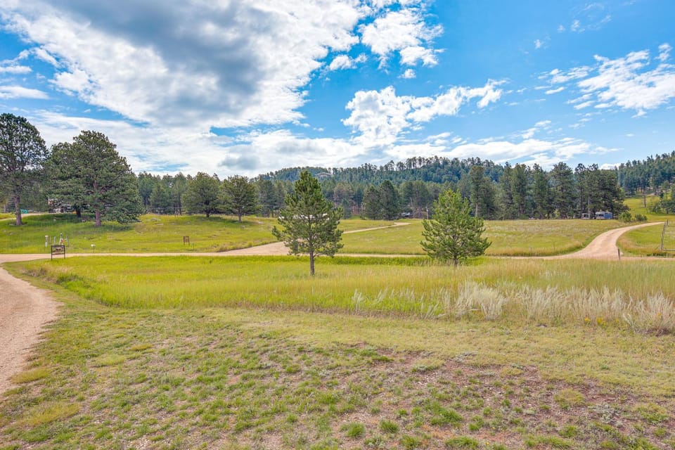 Furnished Deck, Black Hills View: 'Lazy U' Retreat House in West Custer Township