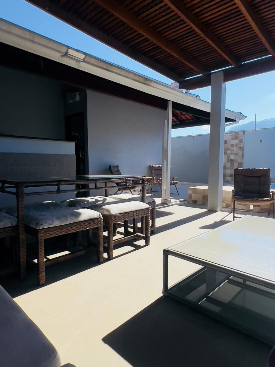 Patio, Day, View (from property/room), Balcony/Terrace, Living room, Seating area, Dining area