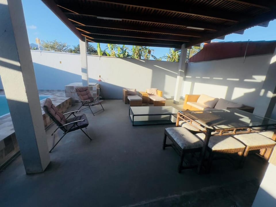Patio, Day, View (from property/room), Balcony/Terrace, Living room, Seating area, Dining area