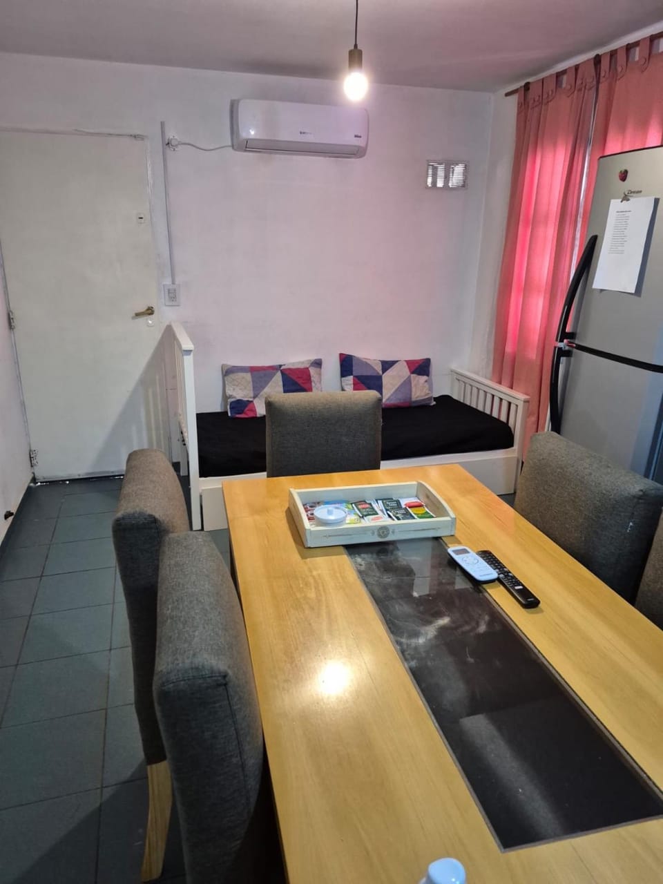 Dining area, air conditioner