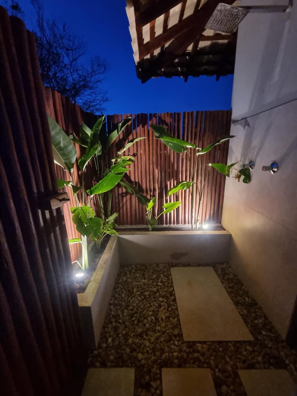 Shower, Patio, Night