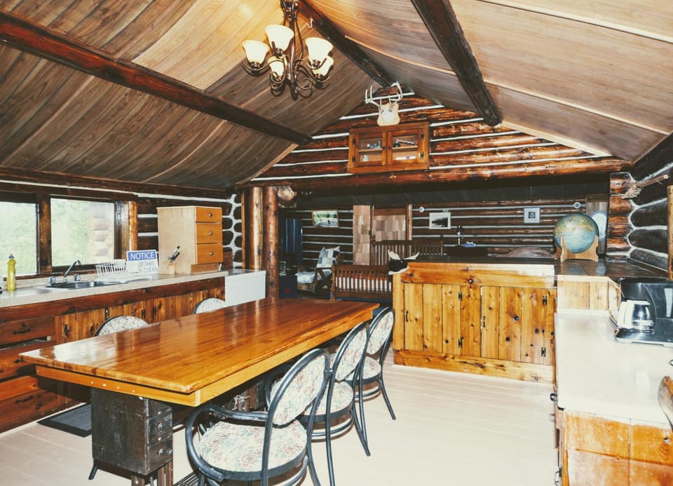 Country Rustic Loghouse at Teepee Meadows Bed and Breakfast in British Columbia