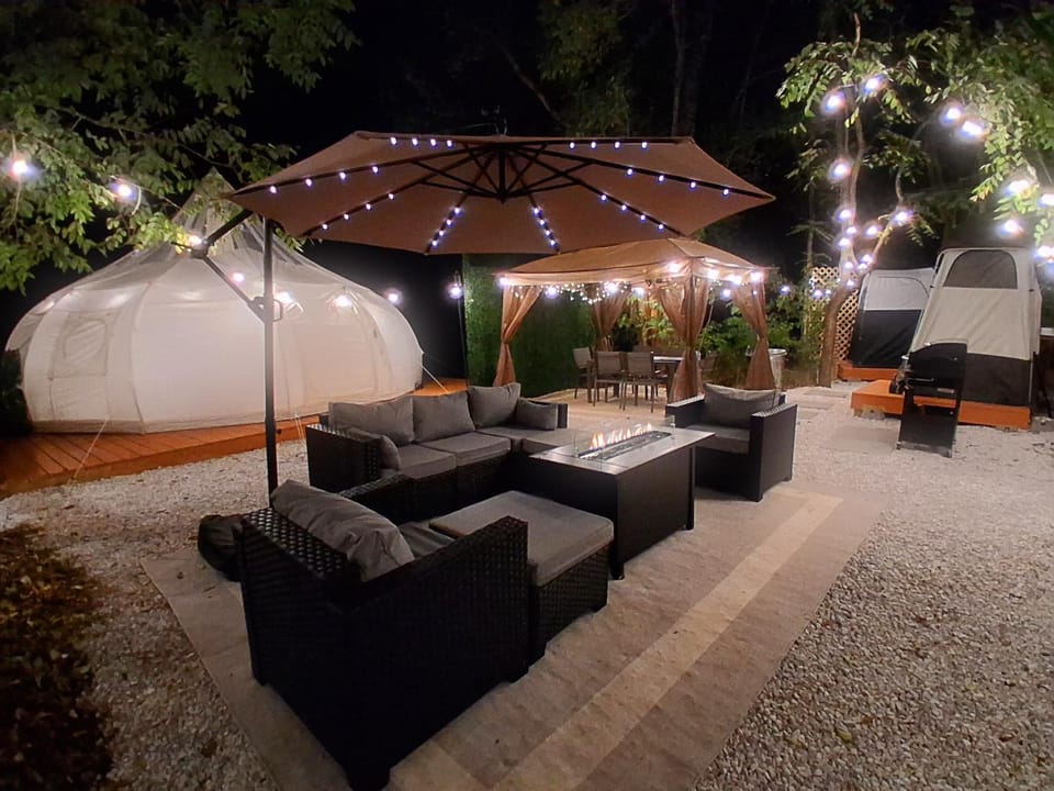 Starlit Riverfront Glamping Suite AC, WiFi, Games Luxury tent in Maryland