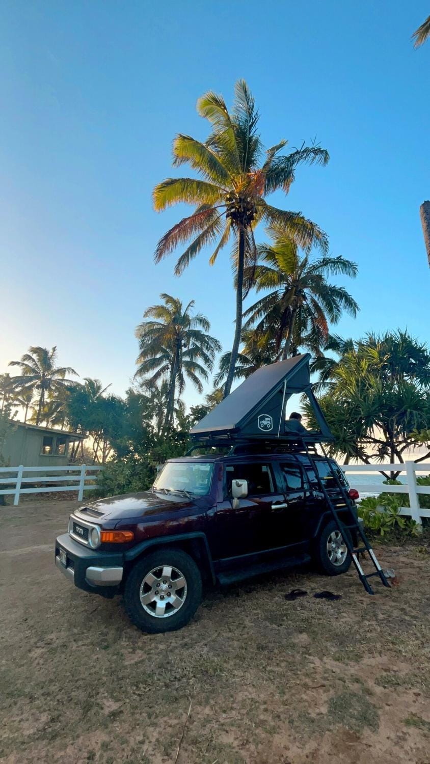 Island Style Rooftop Camper fully equipped Fj Cruiser Campground/ 
RV Resort in Anahola