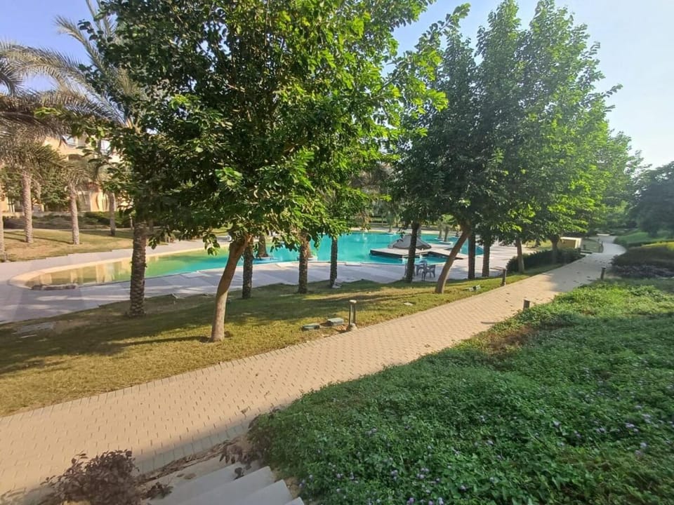 Spring, Day, Natural landscape, Garden, Garden view, Pool view, Swimming pool