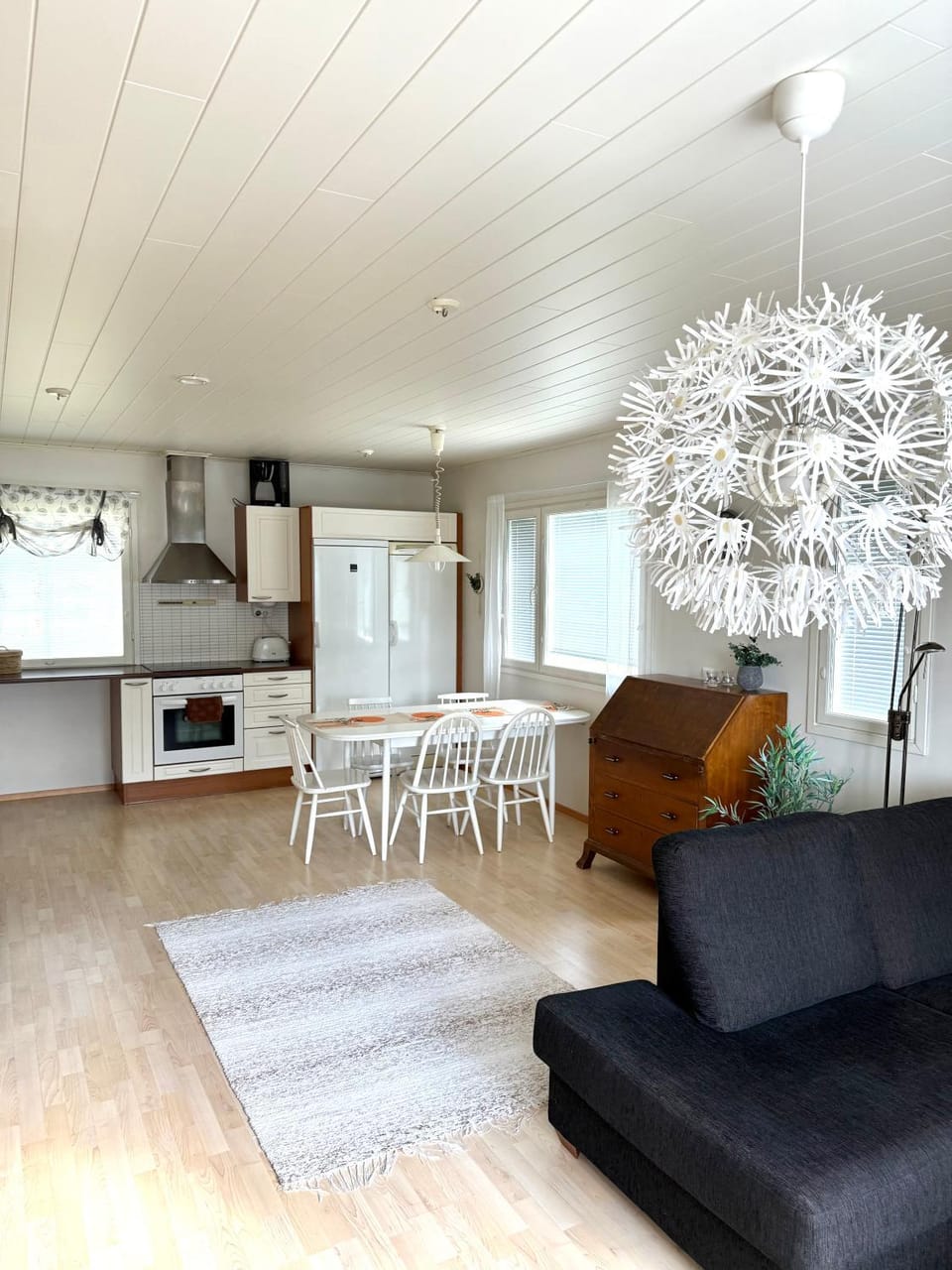 Polar Night Wooden House with Sauna Apartment in Lapland