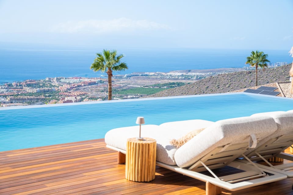 Natural landscape, Pool view, Swimming pool, sunbed