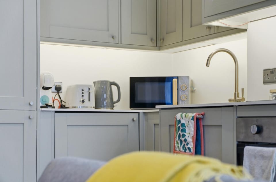 Living room, kitchen