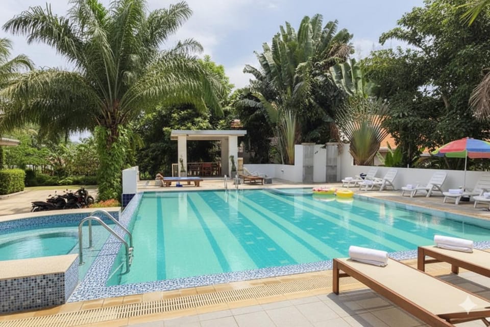 Day, Balcony/Terrace, Garden view, Pool view, Swimming pool, sunbed