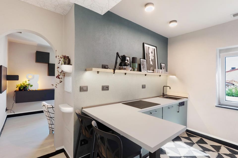 Property building, Kitchen or kitchenette, Living room
