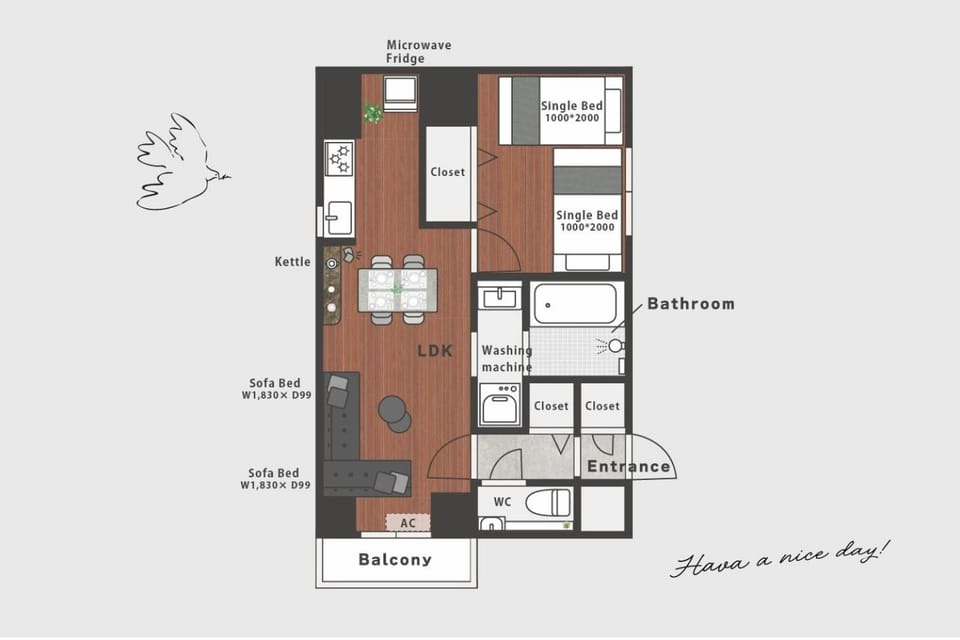 Flowing home Apartment in Nagoya