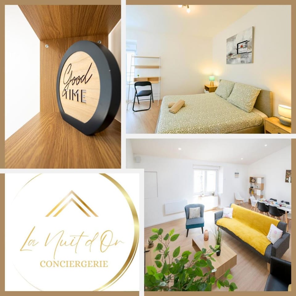 Bed, Property logo or sign, Living room, Bedroom