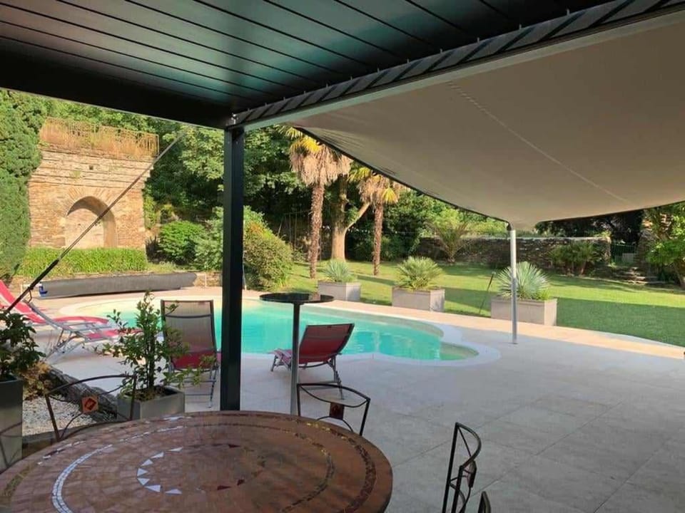 Patio, Pool view