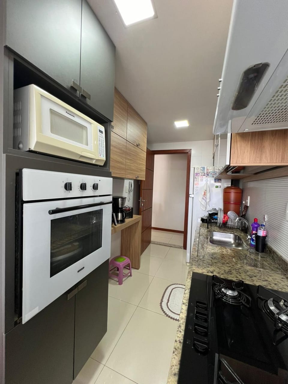 Kitchen or kitchenette, oven, stove