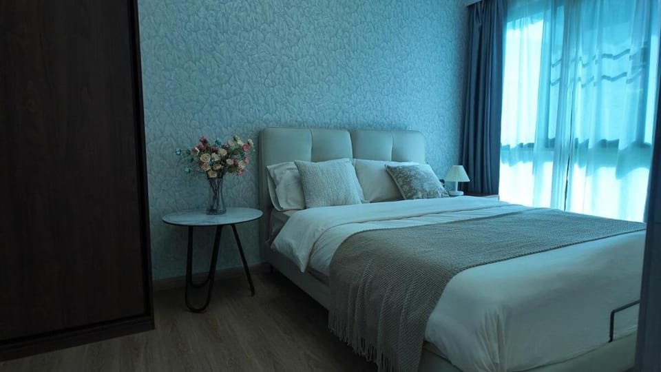 Chiang Mai the one C Pool view Two bedrooms and two bathrooms for five people Fully equipped Cooking allowed Preferred residence Apartment in Chiang Mai