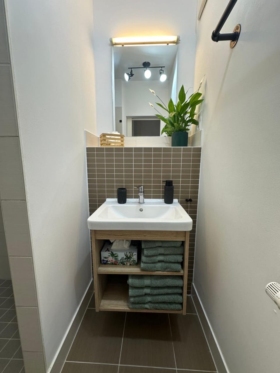 Bathroom, towels