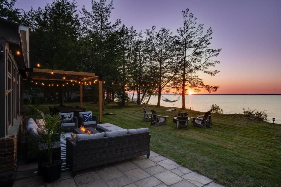 Lake view, Sunset