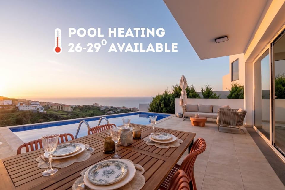 Sunny Ocean View Villa - Calma Villa in Madeira District