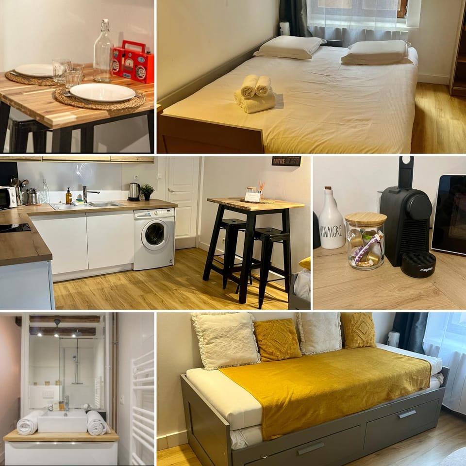 Bathroom, Living room, kitchen