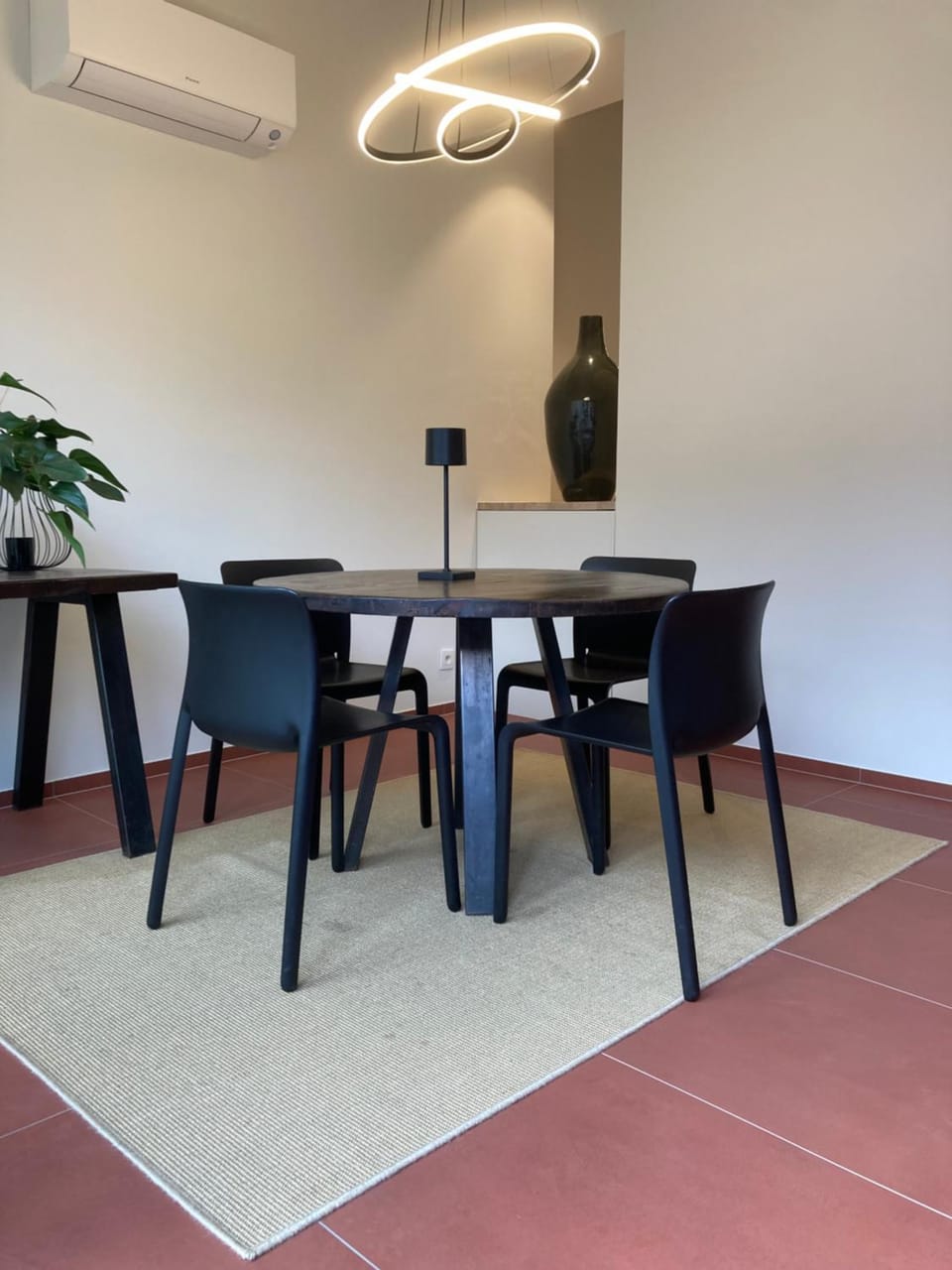 Dining area, air conditioner