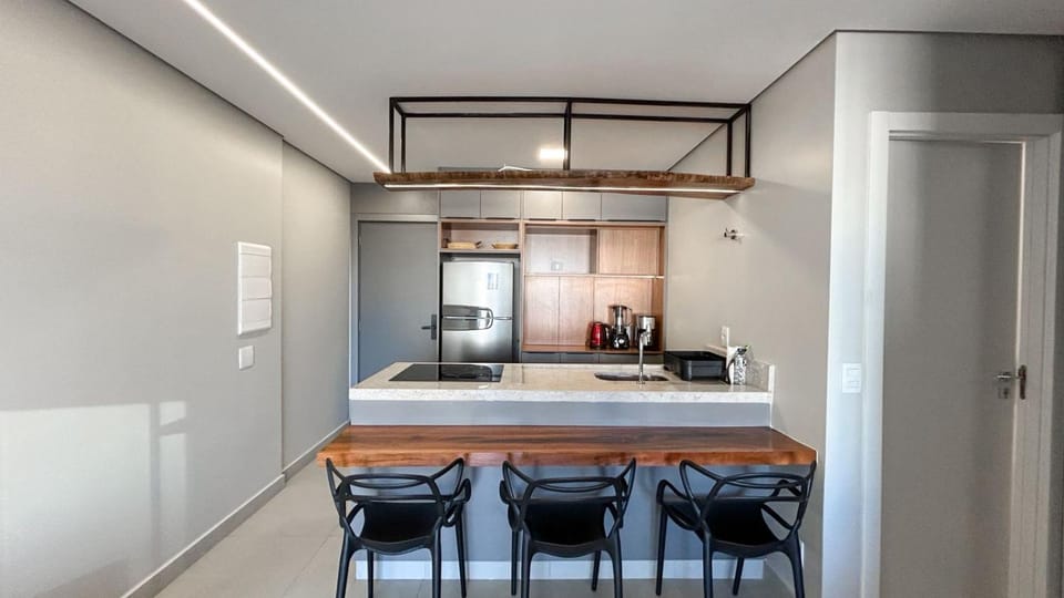 Flat Planejado com Linda Vista e Escritório Apartment in Campo Grande