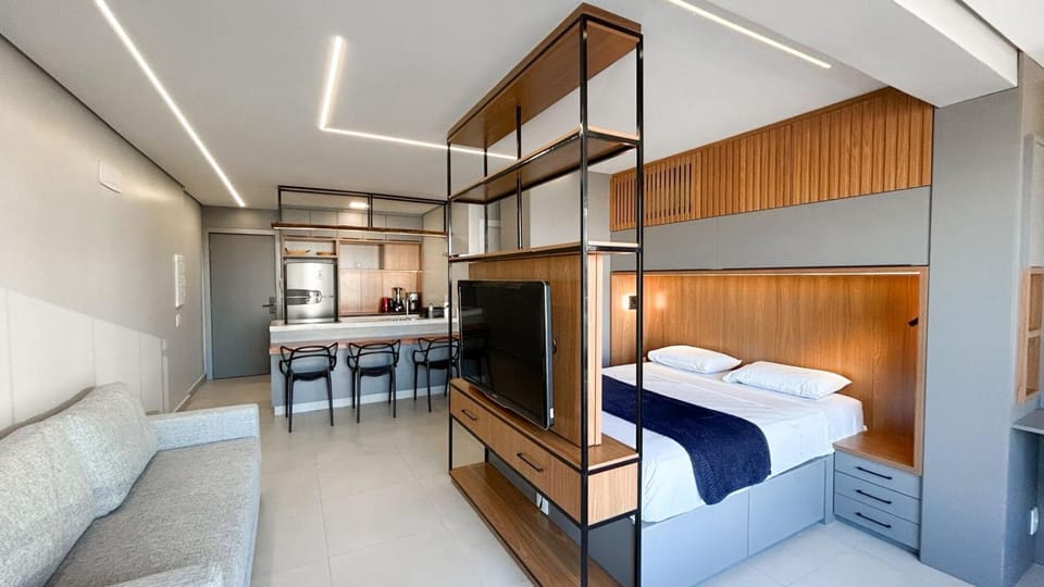Flat Planejado com Linda Vista e Escritório Apartment in Campo Grande