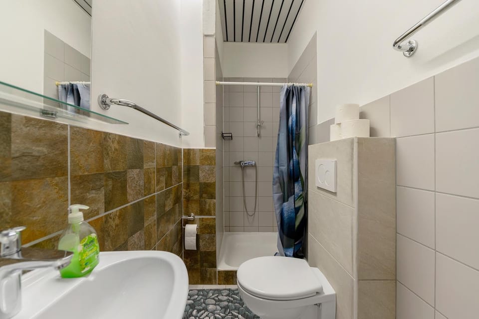 Bathroom, Living room