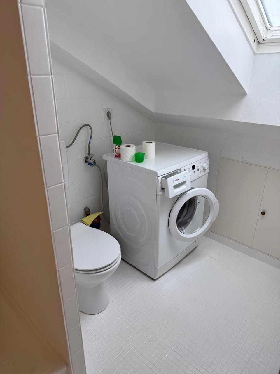 Toilet, Bathroom, washing machine