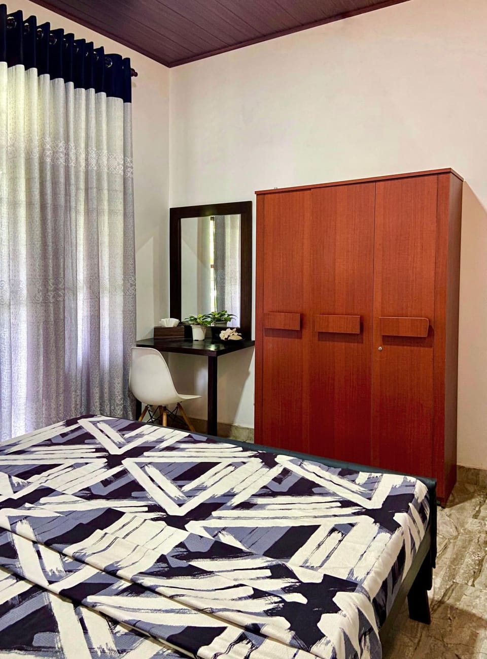 Bed, Bedroom, hair dresser, wardrobe