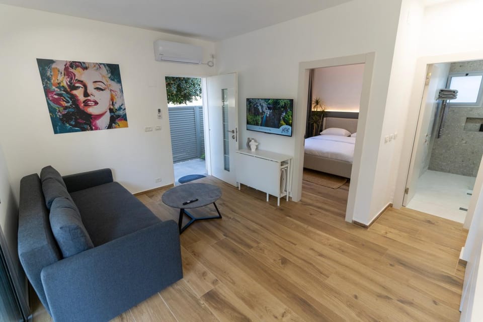 Bed, TV and multimedia, Living room, Photo of the whole room, Seating area, Evening entertainment, Bedroom