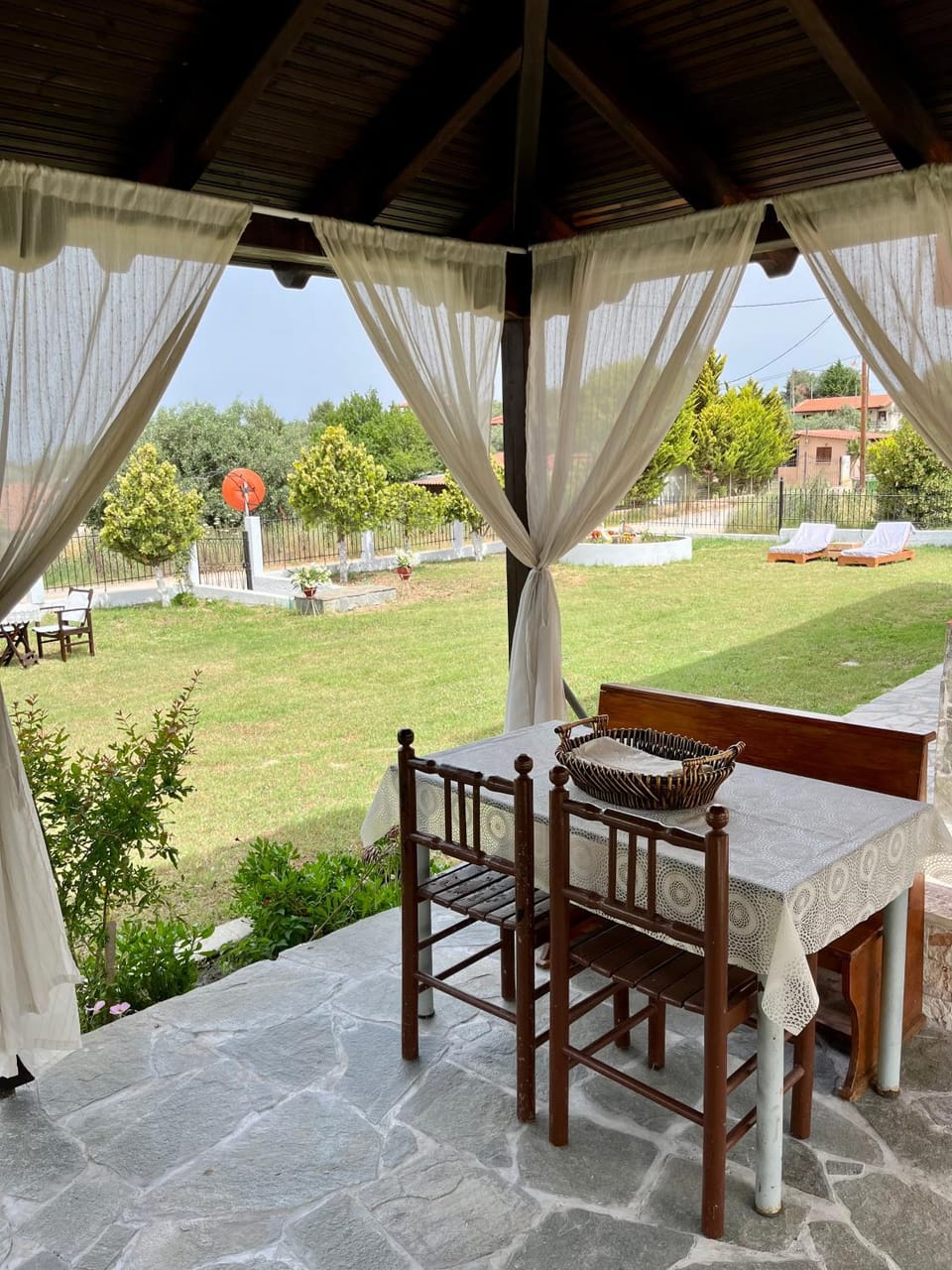 Patio, Seating area, Dining area