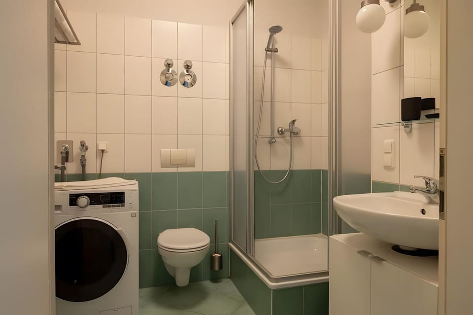 Bathroom, Living room
