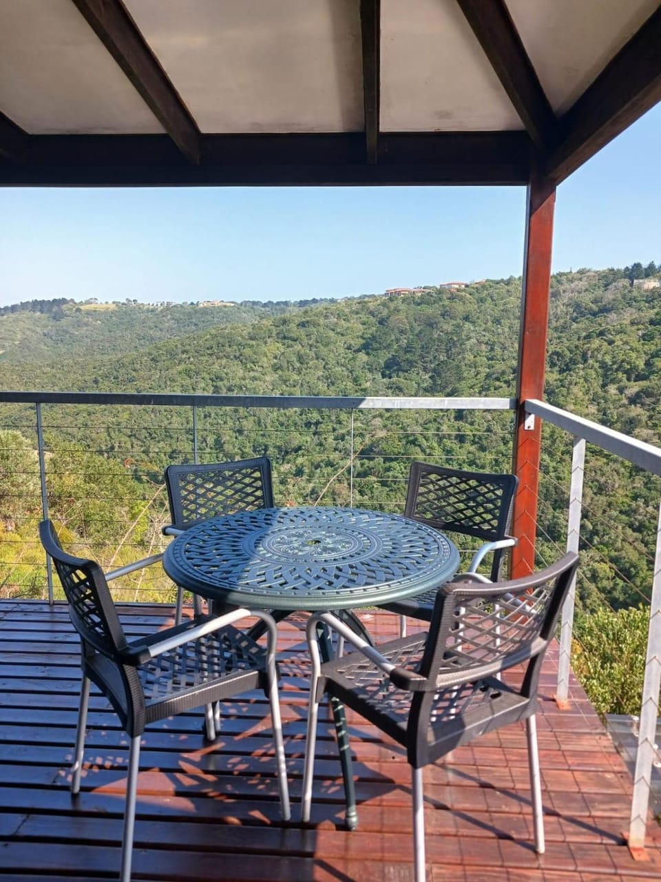 Natural landscape, Balcony/Terrace, Dining area, Mountain view