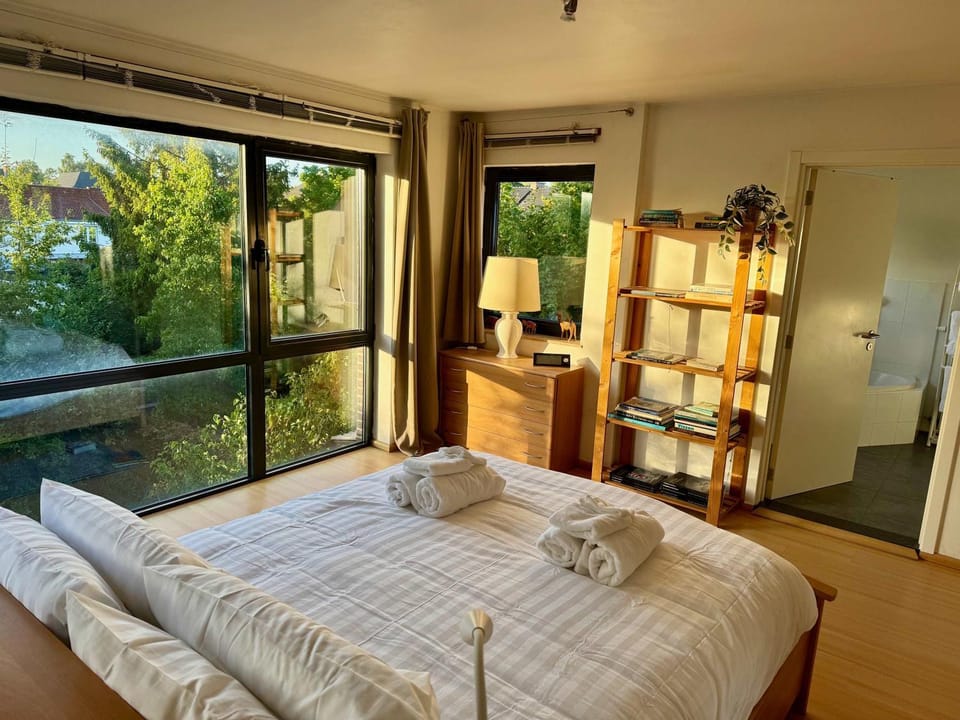 3BR Villa with Big Garden, Ping-Pong, Cinema, Bath House in Ghent