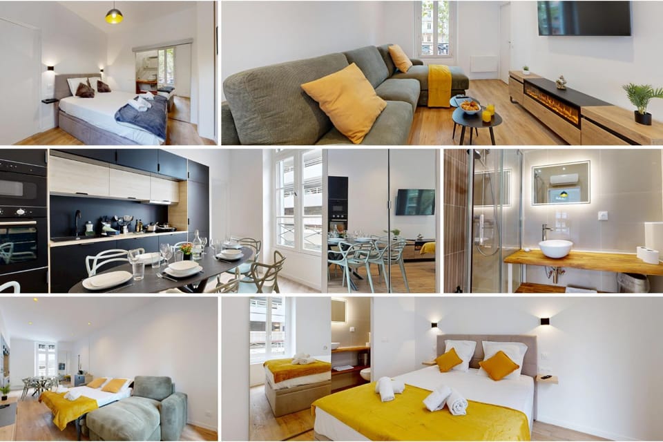Bed, Kitchen or kitchenette, Living room, Photo of the whole room, Seating area, Dining area
