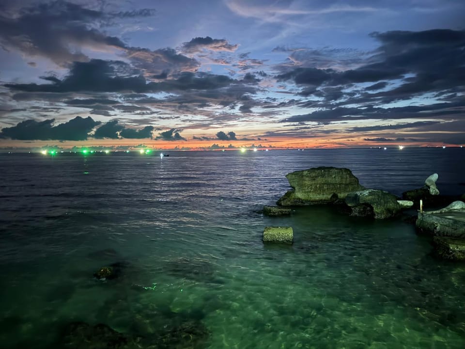 Natural landscape, Sea view, Sunset