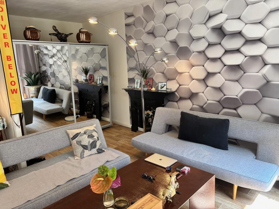 Shared private Appart for up to 2 male traveler under 30s and 2 flatmates résidents Vacation rental in Paris
