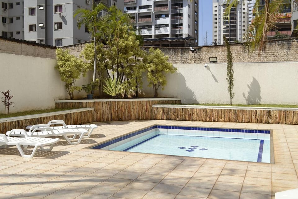 Property building, Pool view, Swimming pool, sunbed